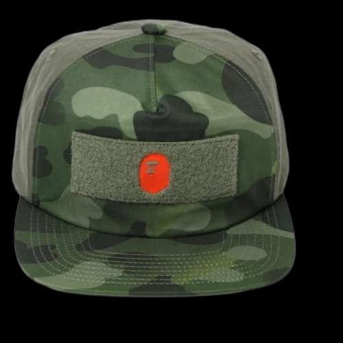 BAPE Patched Snap Back Cap Cap Green