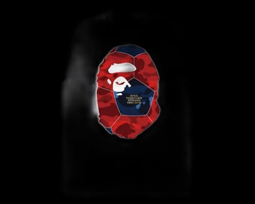 BAPE Performance Color Camo Ape Head Tee White