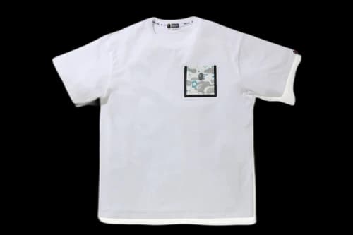 BAPE Relaxed Space Camo Pocket Tee White