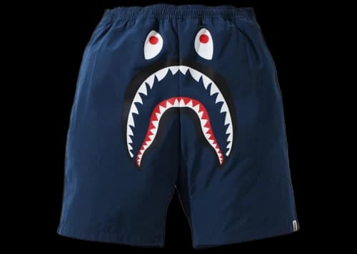 BAPE Shark Beach Shorts (SS21) Navy