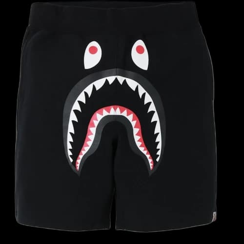BAPE Shark Sweat Shorts Black/Purple