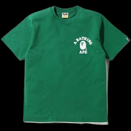 BAPE Silicon College One Point T-Shirt Green