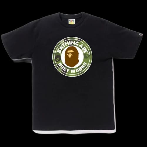 BAPE Splinter Camo Busy Works Tee Black/Olive