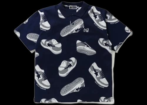 BAPE Sta Random Relaxed Polo Navy