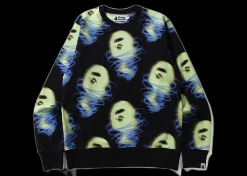 BAPE Storm Crewneck Black
