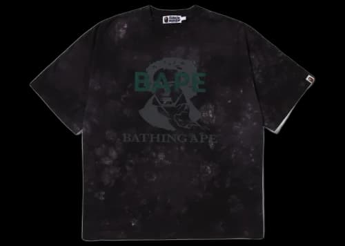BAPE Tie Dye Bathing Ape Tee Black