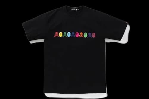 BAPE vs. Mastermind Rainbow Logo Tee Black