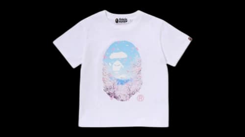 BAPE Women Sakura Photo Ape Head Tee (SS26) White