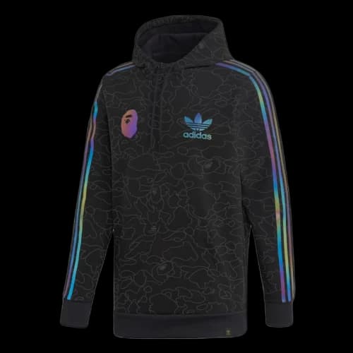 BAPE x Adidas Tech Hoodie Black