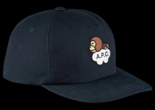 BAPE x A.P.C. Milo on APC Cotton Cap Navy