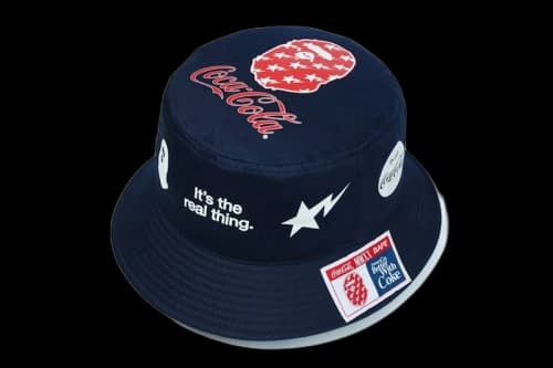 BAPE x Coca Cola Bucket Hat Navy