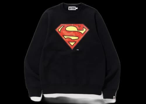 BAPE x DC Superman Crewneck Black