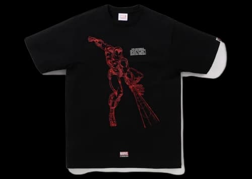 BAPE x Marvel Comics Iron Man T-Shirt Black