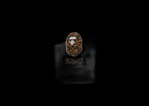 BAPE x MCM Camo Ape Head Tee White