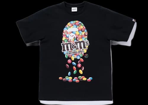 BAPE x M&M's Ape Head Tee Black