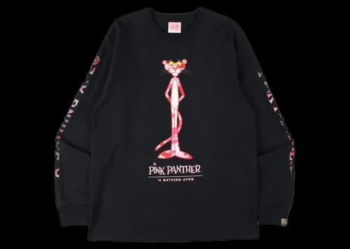 BAPE x Pink Panther Long Sleeve Tee Black