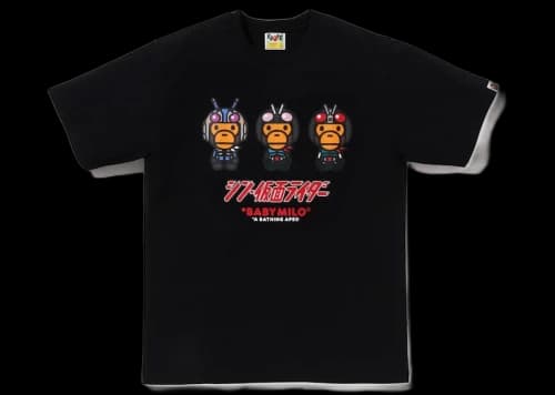 BAPE x Shin Kamen Rider #2 Baby Milo Tee Black