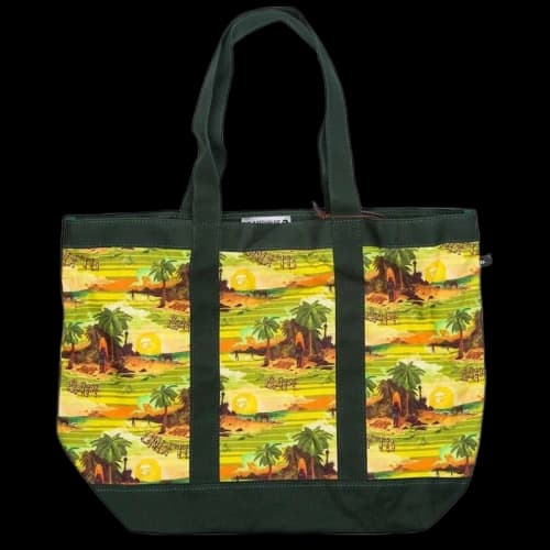 BAPE x Undefeated Island Tote Green