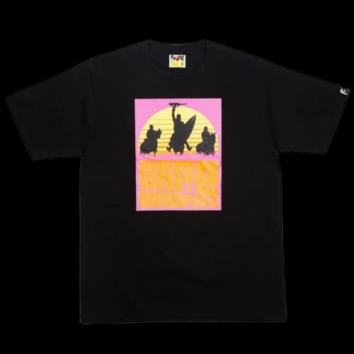 BAPE x Undefeated Rising Sun Tee Black