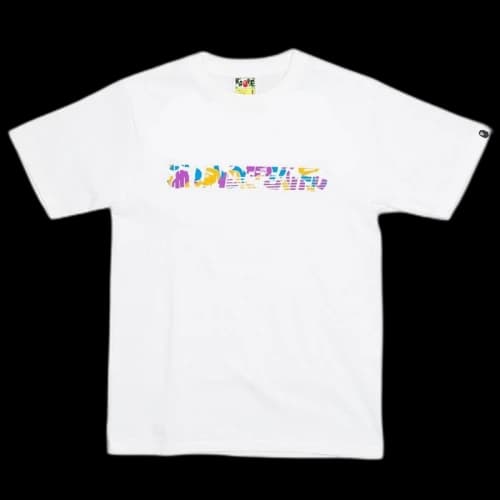 BAPE x Undefeated Unbalance Tee White/Multi