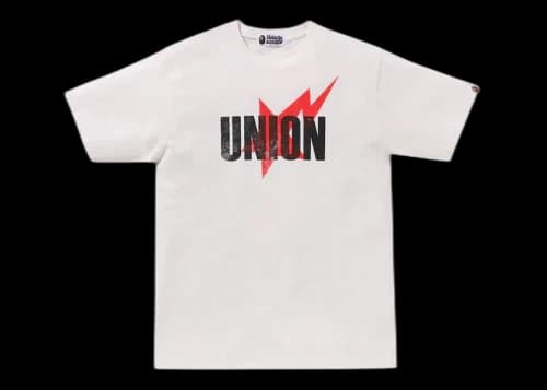 BAPE x Union Pigment Dyed Sta Tee White