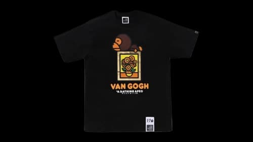 BAPE x Van Gogh Museum Baby Milo Tee Black