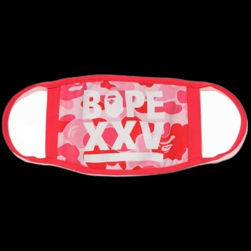 BAPE XXV ABC Face Mask Pink
