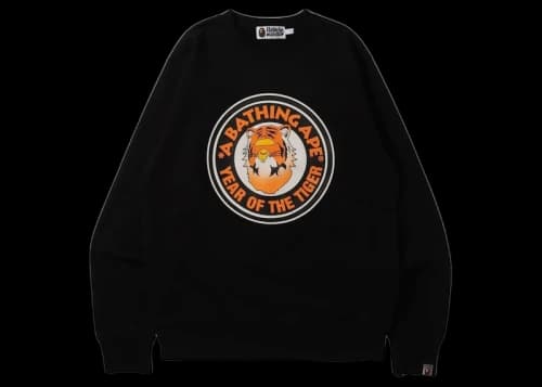 BAPE Year of the Tiger Crew Black
