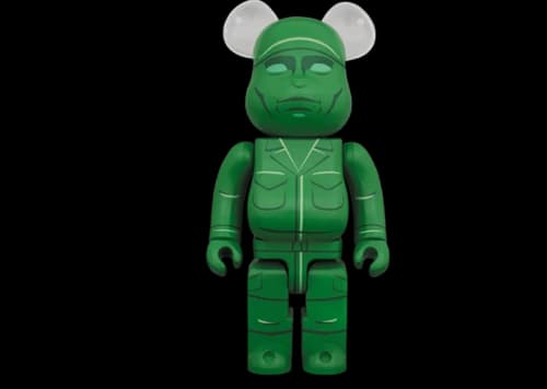 x Disney Toy Story Bearbrick ARMY MEN 100% & 400% Set Green