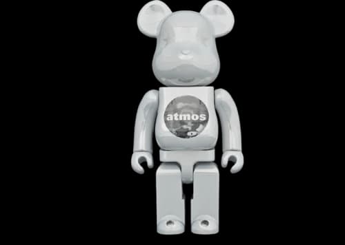Bearbrick atmos 100% & 400% Set White Chrome