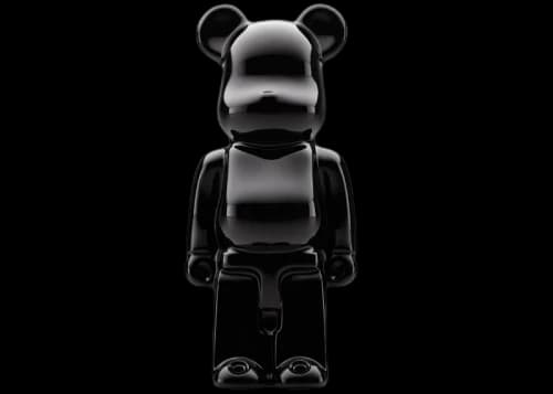 Bearbrick Baccarat Bear Sculpture Black