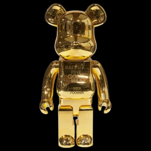 Bearbrick BAIT x Medicom Gold Bar 1000% Gold