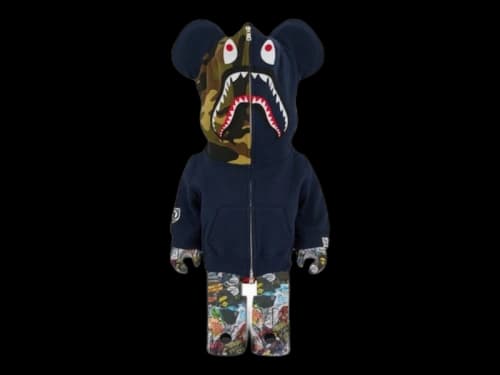 Bearbrick Bape(R) Legacy Camo Shark 1000% Navy