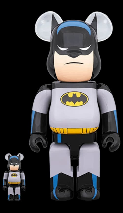 Bearbrick Batman Animated 100% & 400% Black
