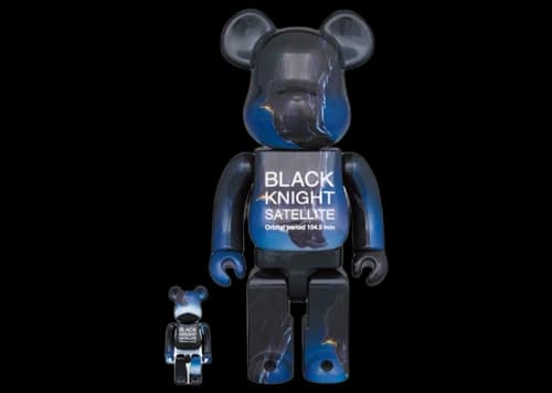 Bearbrick Black Knight Satellite 100% & 400% Set Blue