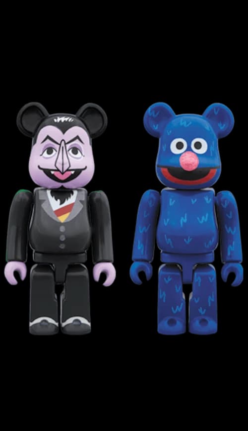 Bearbrick Count Von Count & Grover 2 Pack 100% Multi