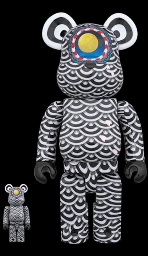 Bearbrick Hayato Shinoda x Ground Y 100% & 400% Set Black