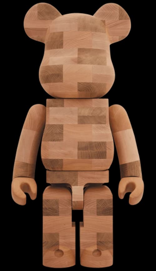 Bearbrick Karimoku Brick Style Tiles 1000% Wood