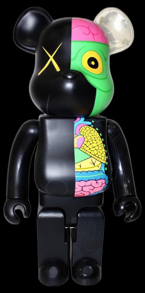 Bearbrick Kaws Dissected 1000% Black