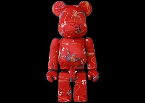 Bearbrick Kimekomi Origami Cranes Doll Figure Red