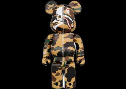 Bearbrick Mastermind vs Bape(R) 1000% Yellow Camo