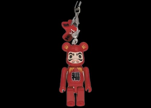 Bearbrick Medicom Daruma Keychain Red