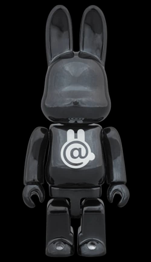 Bearbrick Rabbrick CHROME 100% BLACK