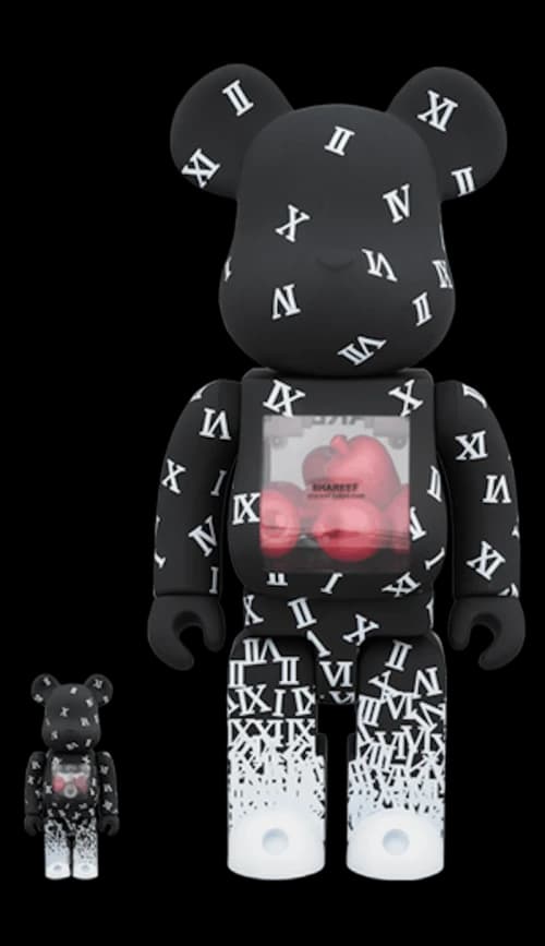 Bearbrick Shareef 100% & 400% Set Black/White