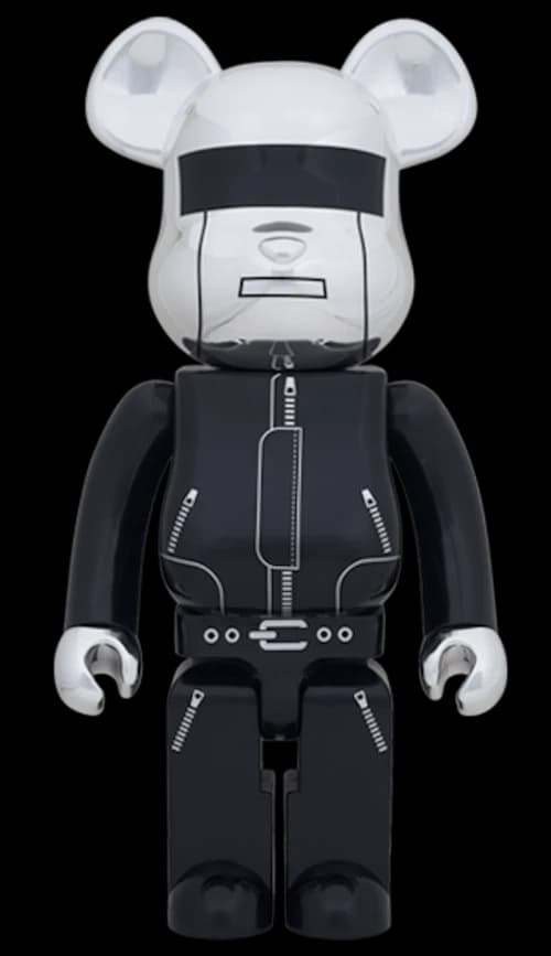 Bearbrick x Daft Punk 1000% Silver