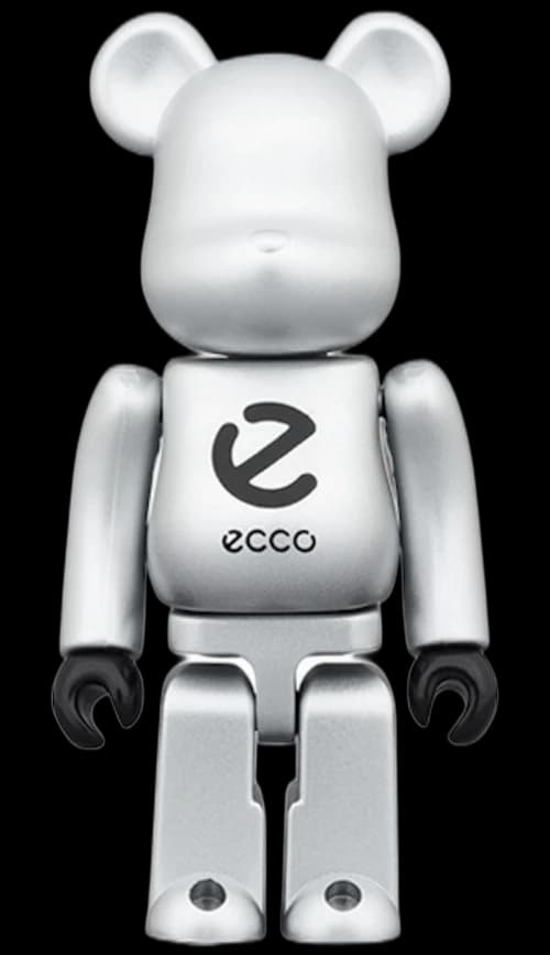 Bearbrick x ECCO 100% Silver