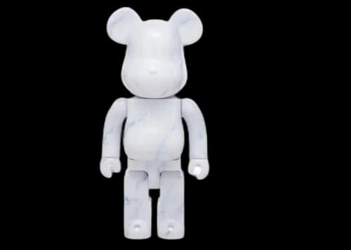 Bearbrick x END. 100% & 400% Set White Marble