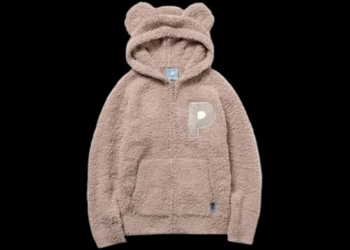 Bearbrick x Gelato Striped Hoodie Beige
