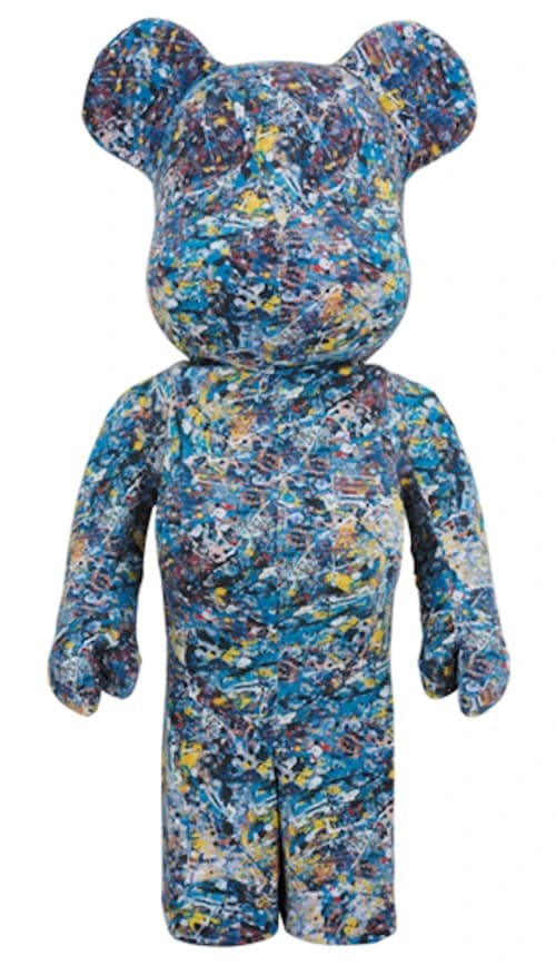 Bearbrick x Jackson Pollack Studio 1000% Multi