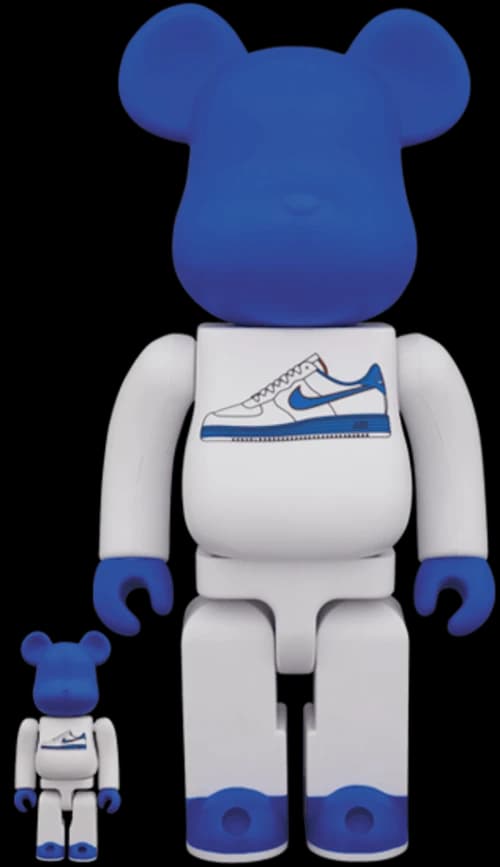 Bearbrick x Nike Lunar Force 1 400% White/ Blue